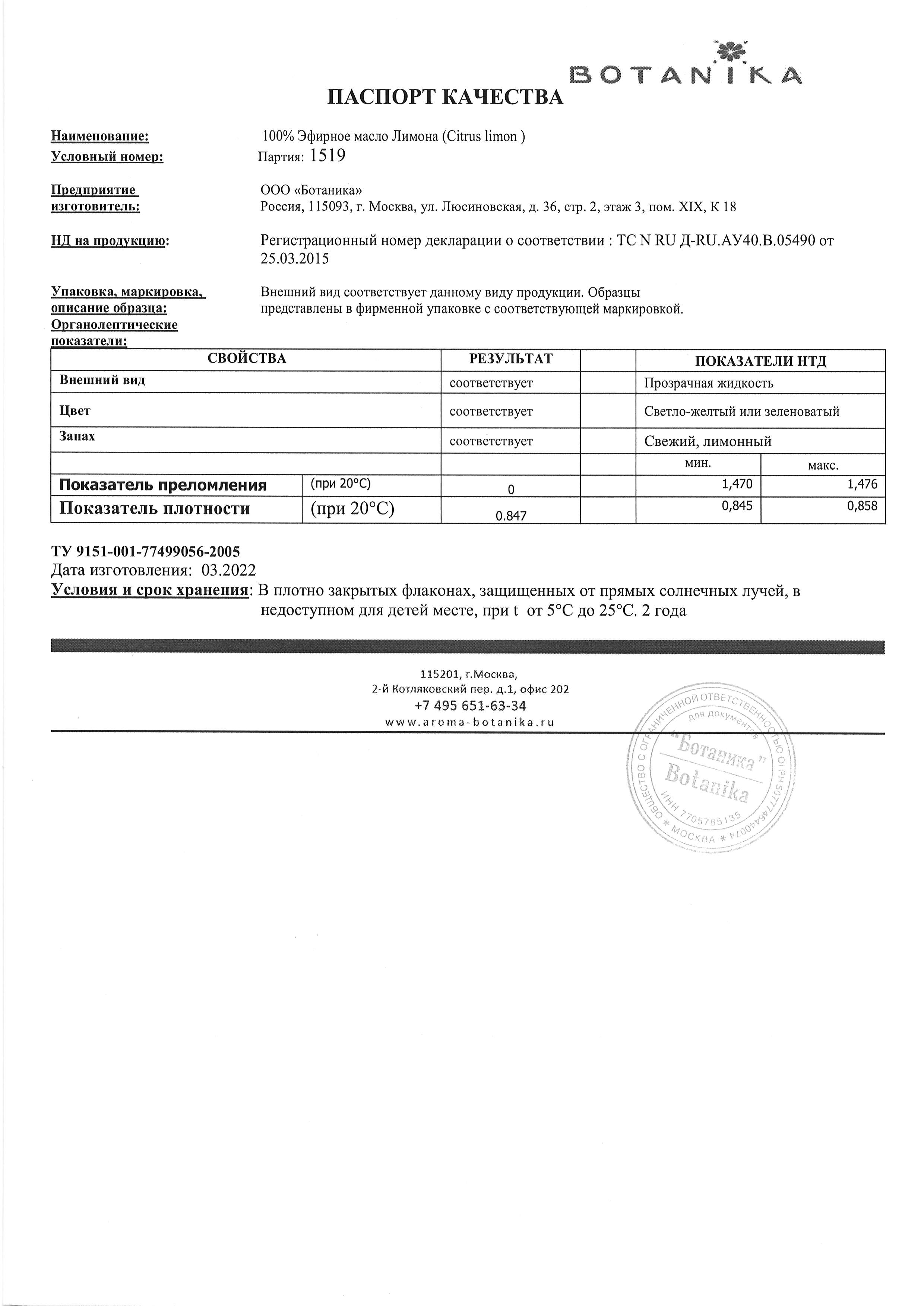 Паспорт №032022